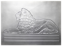 MGM Glass Lion Title Plate -- Framed Display with Light-Up Power Supply -- Beautiful Vestige From the Golden Age of Hollywood